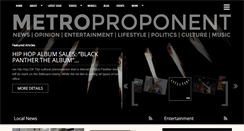 Desktop Screenshot of metroproponent.com