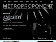 Tablet Screenshot of metroproponent.com